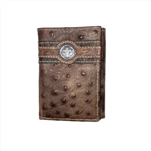 Ariat Tri fold Wallet Tan Print A3517602