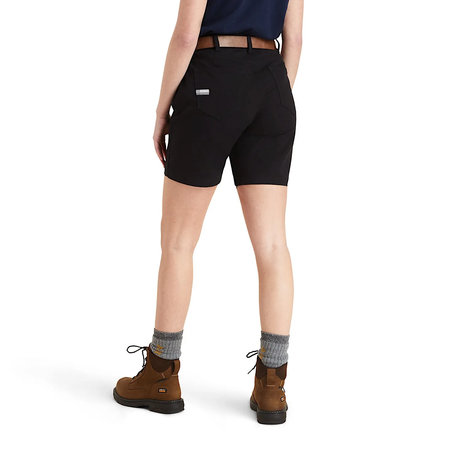 ARIAT Womens Rebar DuraStretch Made Tough Shorts Black