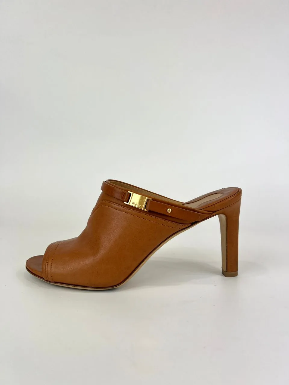 Brown Leather Saddle Soft Heels