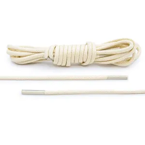 Cream Waxed Dress Shoelaces