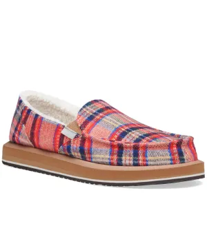 Donna St Plaid Chill in Red Multi by Sanuk