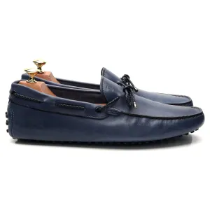 Gommino Blue Leather Driving Loafers UK 8.5