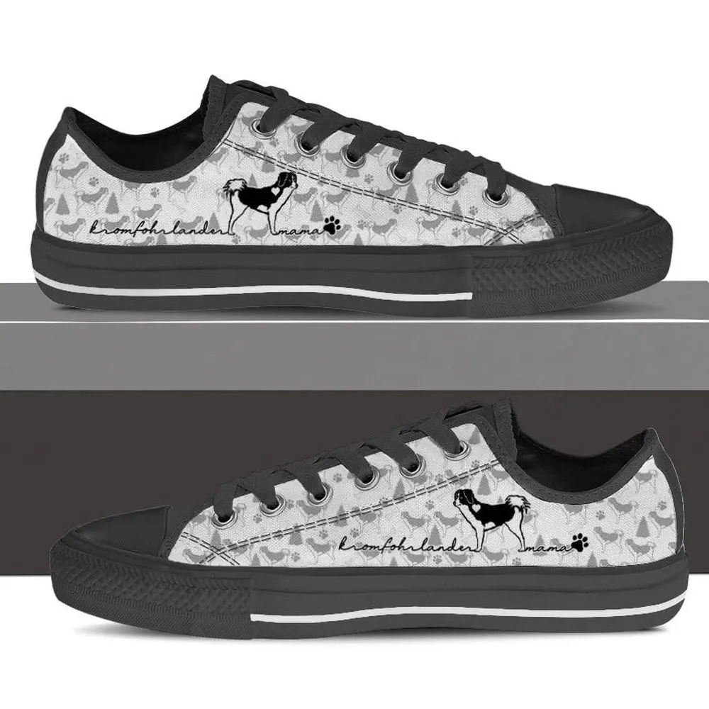 Kromfohrlander Low Top Shoes, Dog Printed Shoes, Canvas Shoes For Men, Women