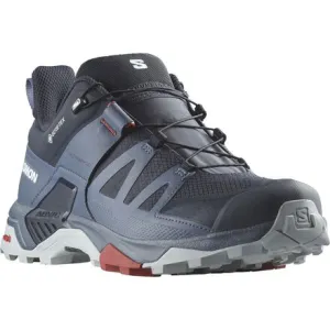 Men's Salomon X Ultra 4 GTX Hiking Shoes, Carbon/Bering Sea/Pearl Blue