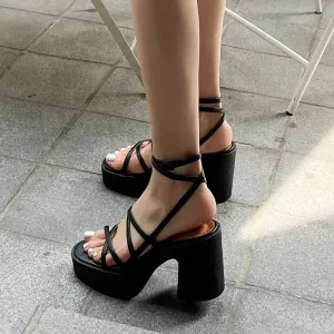 No Strings Attached Ankle Strap Heels