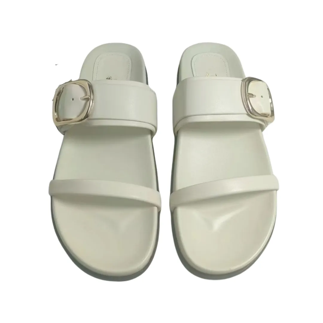 Pre Order:  Straight-Line Belt Buckle Thick Sole Sandals