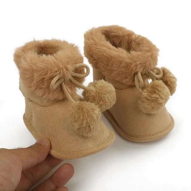 Soft Sole Plush Ankle Snow Boots