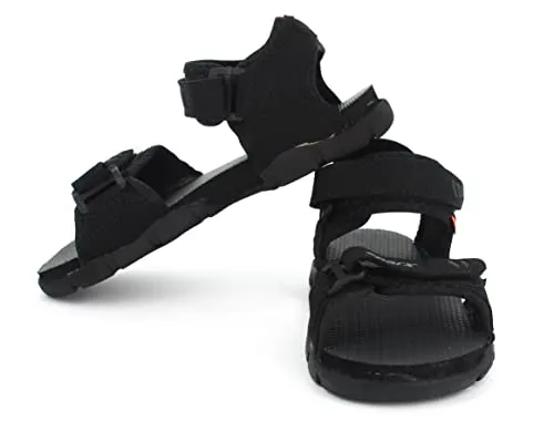 Sparx mens SS 101 | Latest, Daily Use, Stylish Floaters | Black Sport Sandal - 6 UK (SS 101)