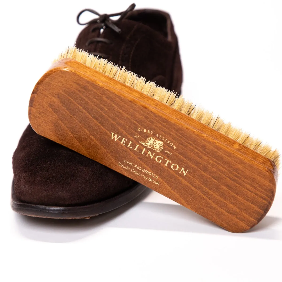 Wellington Deluxe Pig Bristle Suede Cleaning Brush