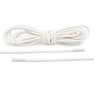 White Waxed Dress Shoelaces